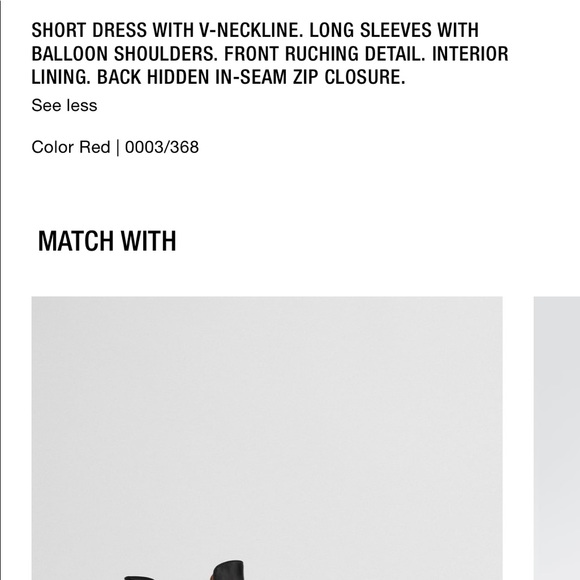 ZARA ruching Printed dress - Picture 4 of 14